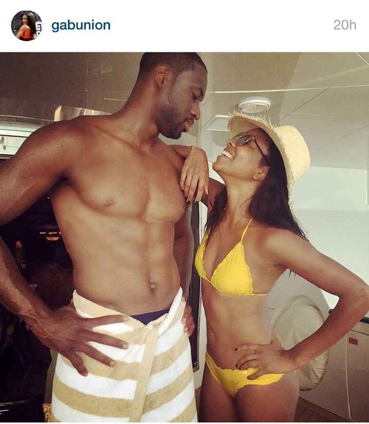 Basketball player Dwyane Wade and actress wife Gabrielle Union